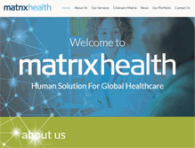 Tablet Screenshot of matrixhealth.com.au